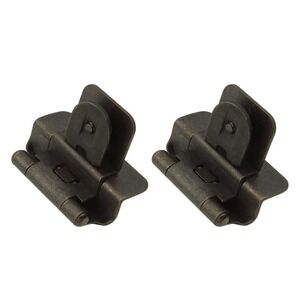 Hickory Hardware P5312-BI Double Demountable Cabinet‎ Hinge Black Iron Pack of 2